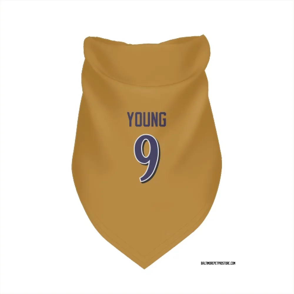 Baltimore Ravens Zion Young Gold Pet Bandana for Dog & Cat