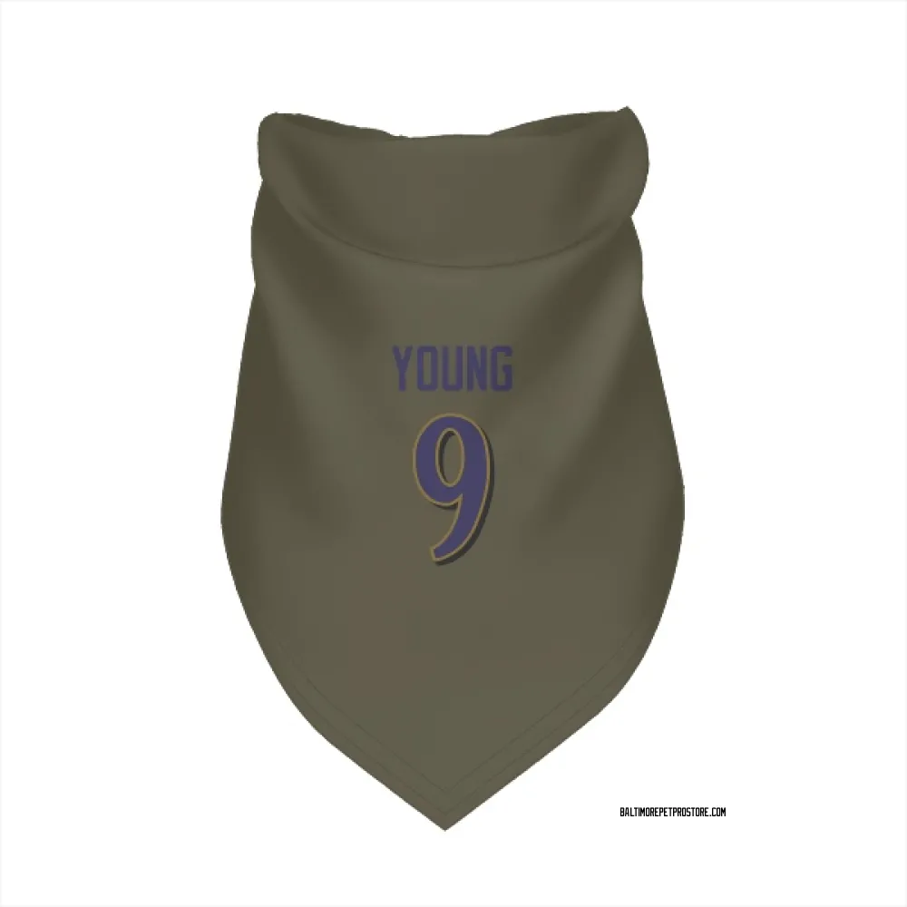 Baltimore Ravens Zion Young Olive Pet Bandana for Dog & Cat