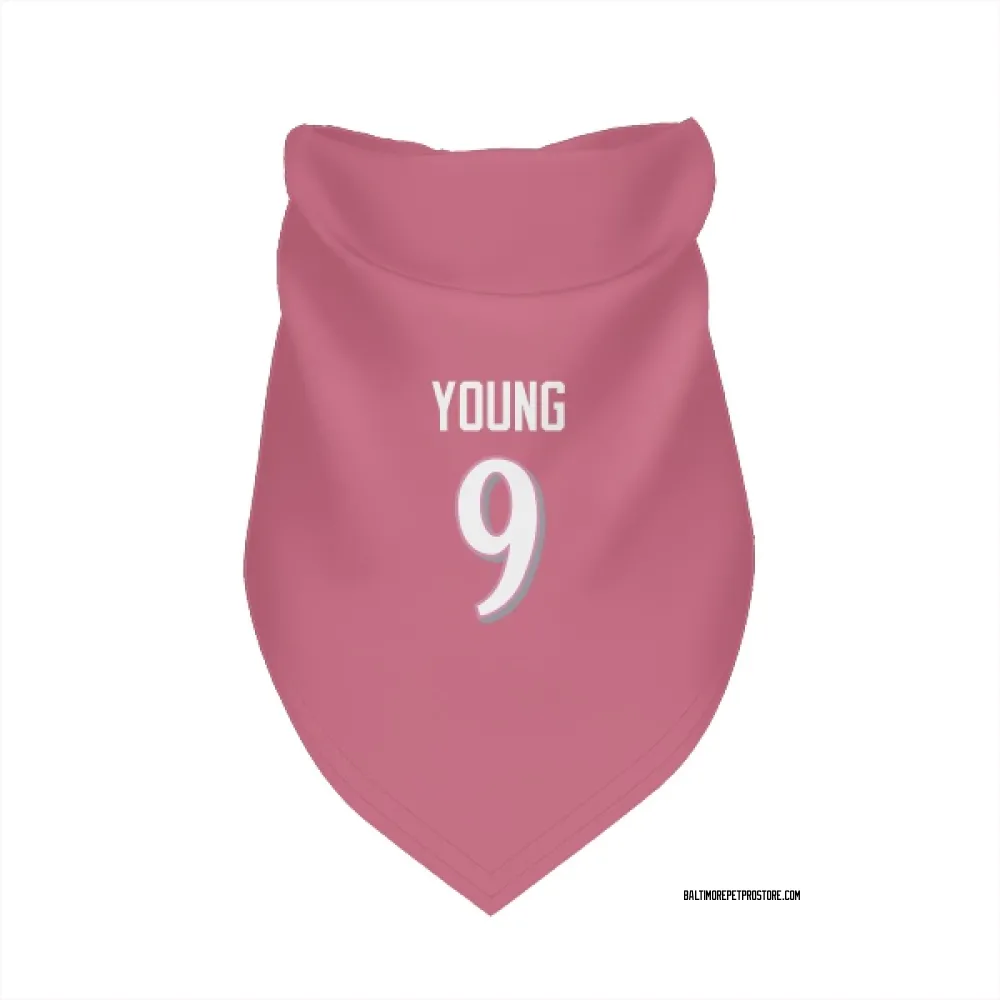Baltimore Ravens Zion Young Pink Pet Bandana for Dog & Cat
