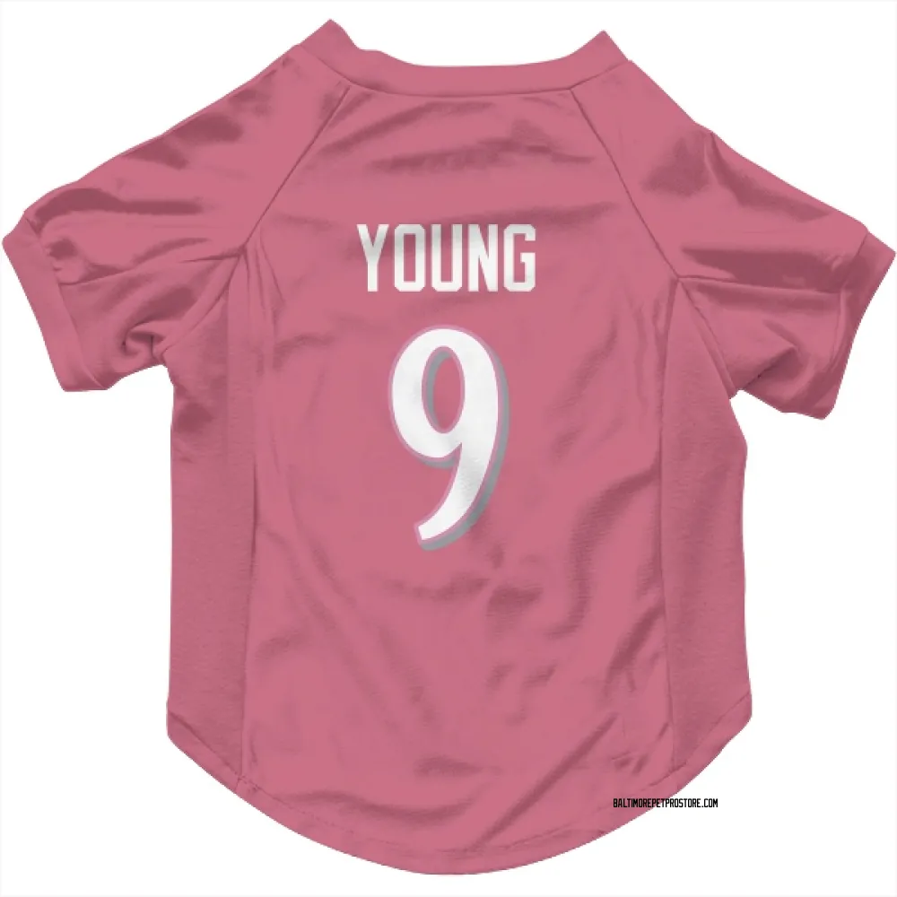 Baltimore Ravens Zion Young Pink Pet Jersey for Dog & Cat