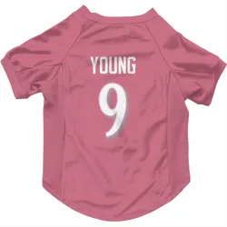 Baltimore Ravens Zion Young Pink Pet Jersey for Dog & Cat