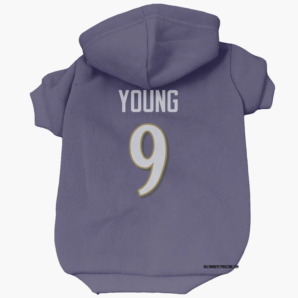 Baltimore Ravens Zion Young Purple Pet Hoodie for Dog & Cat