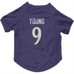 Baltimore Ravens Zion Young Purple Pet Jersey for Dog & Cat